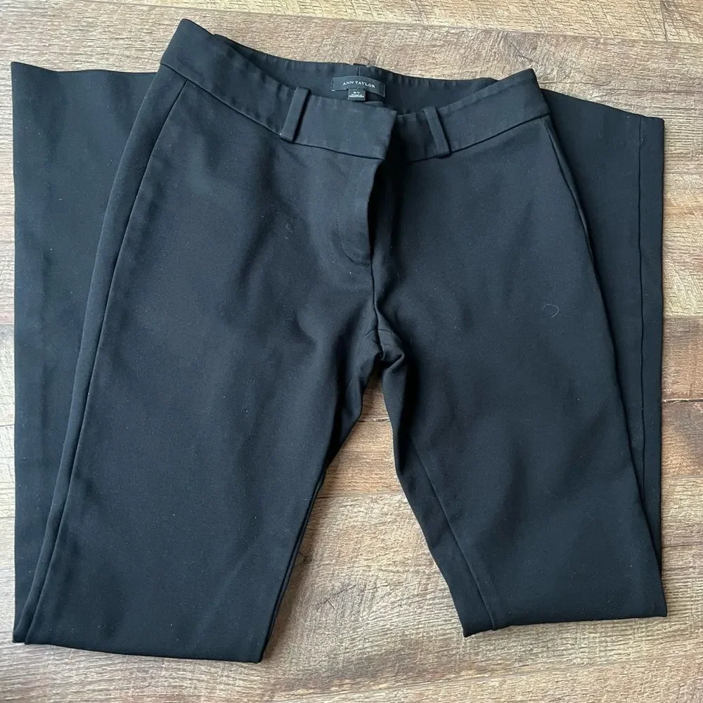 Ann Taylor Black Women’z Dress pants Sz 8T EUC - Picture 7 of 10